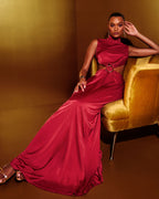 Elegant Side Cutout Wedding Dress