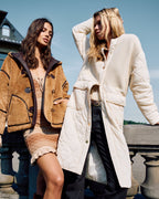 Removable Scarf Long Puffer