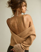 Plush Faux Fur Knit Sweater