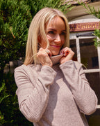 Slimming Lurex-Thread Turtleneck