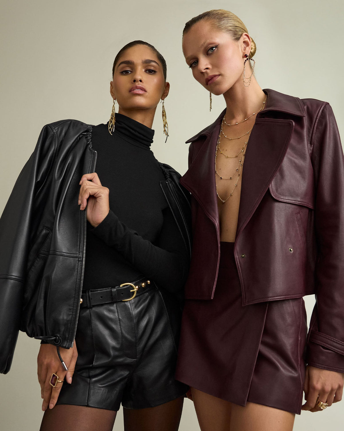 Sustainable Lamb Leather Bomber Jacket
