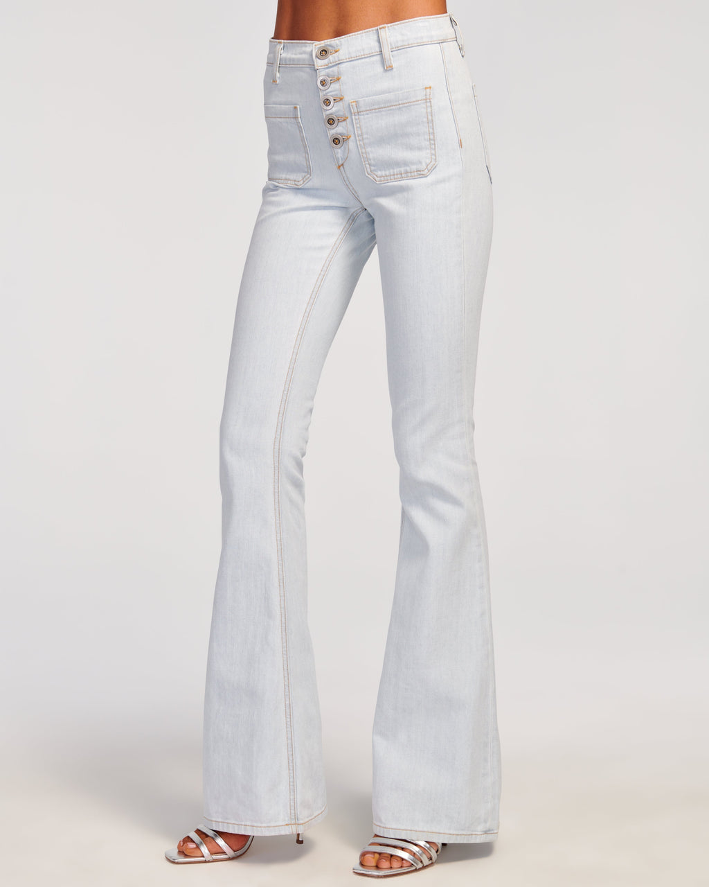 Retro Disco Stretch Flare Jeans