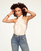 Seasonal Silky Halter Top