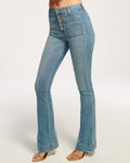 Retro Disco Stretch Flare Jeans