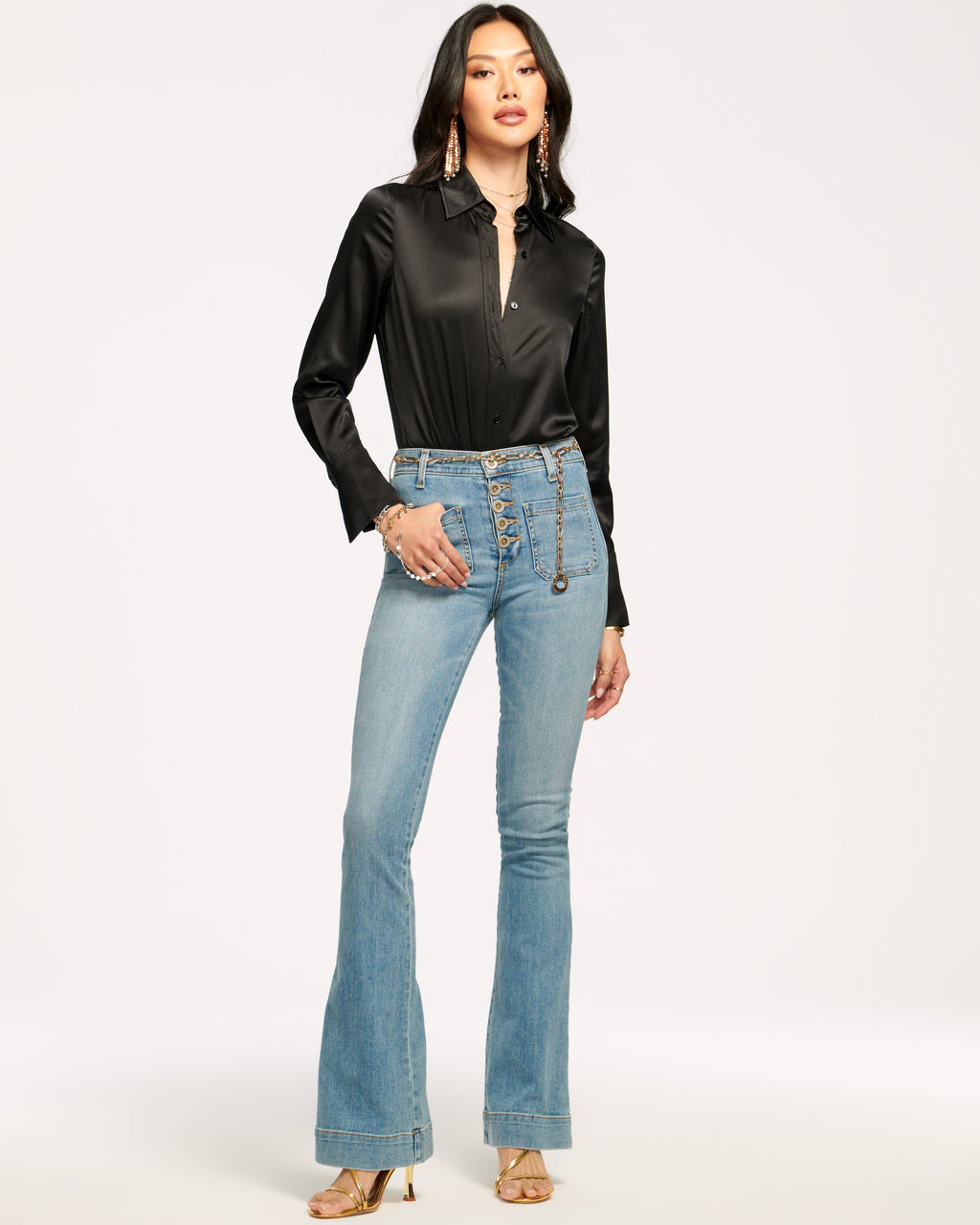 Vintage Wide Leg Jean with Patch Pockets