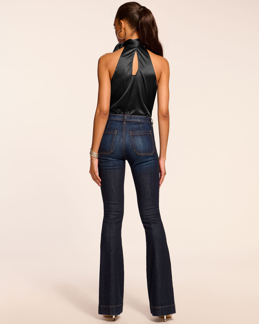Retro Disco Stretch Flare Jeans