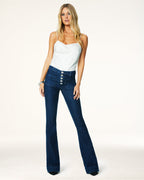 Retro Disco Stretch Flare Jeans