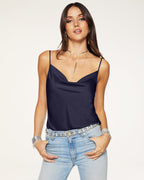 Copper Adjustable Straps Satin Top