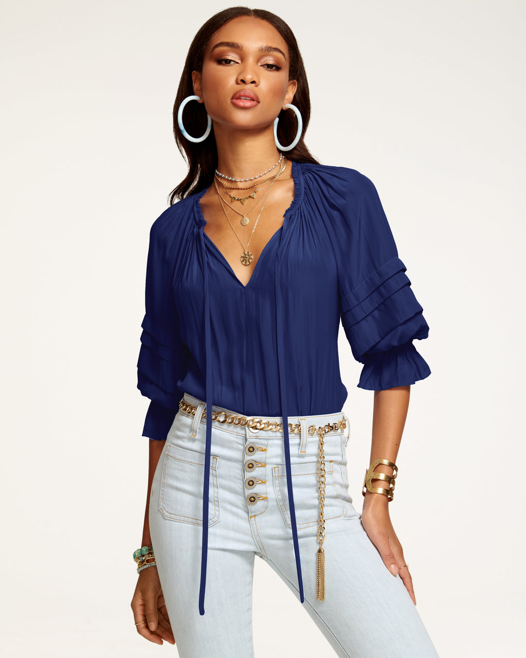‌Countless Ways to Style Bohemian Tiered Sleeve Top