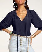 ‌Countless Ways to Style Bohemian Tiered Sleeve Top