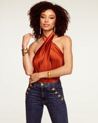 Seasonal Silky Halter Top