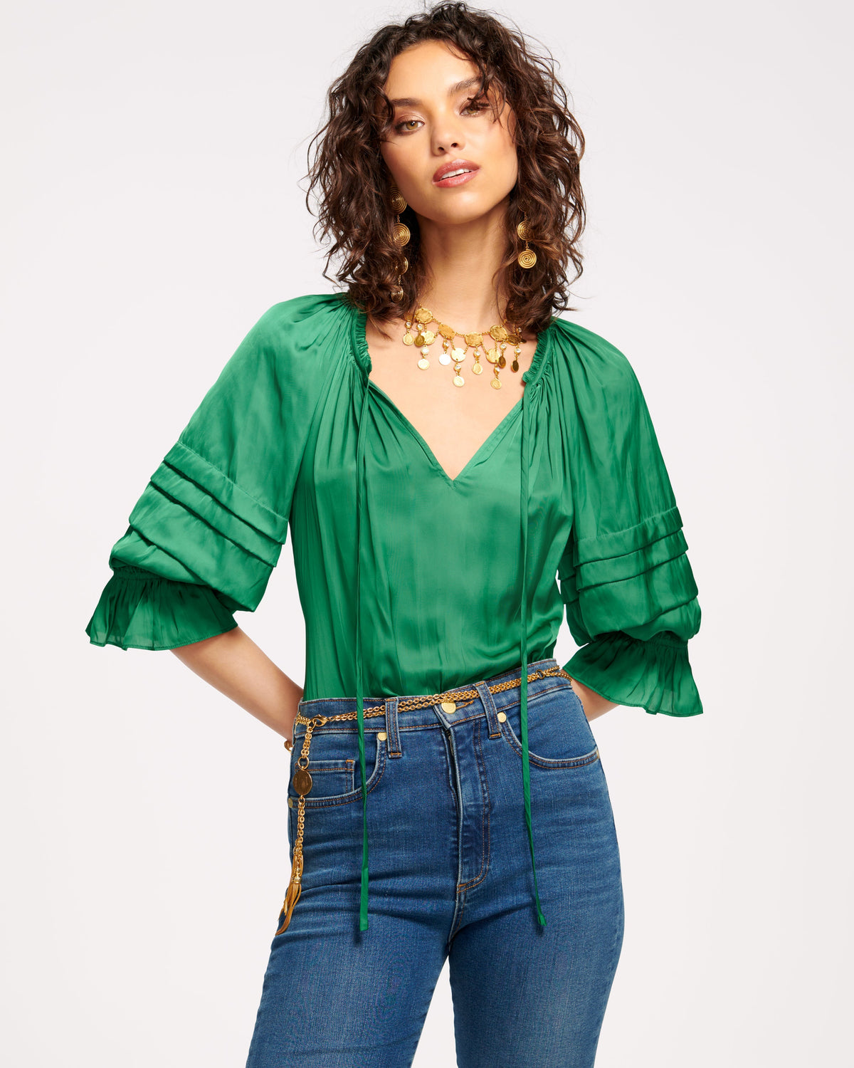 ‌Countless Ways to Style Bohemian Tiered Sleeve Top