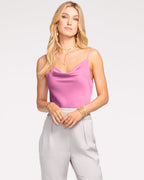 Copper Adjustable Straps Satin Top