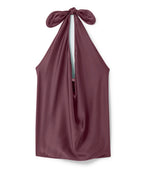 Seasonal Silky Halter Top