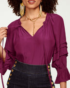 ‌Countless Ways to Style Bohemian Tiered Sleeve Top