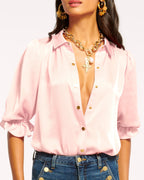 High Collar Satin Bodysuit for Date Night