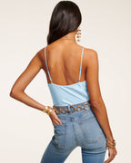 Copper Adjustable Straps Satin Top