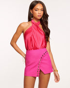 Seasonal Silky Halter Top