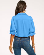 High Collar Satin Bodysuit for Date Night