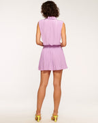 Polished Collar Sleeveless Dress