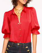 High Collar Satin Bodysuit for Date Night