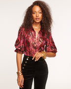 High Collar Satin Bodysuit for Date Night