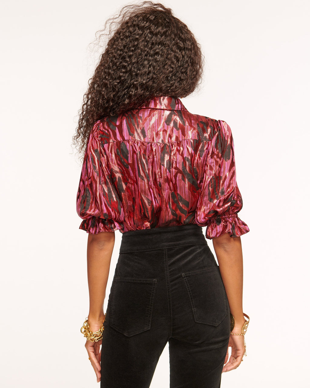 High Collar Satin Bodysuit for Date Night