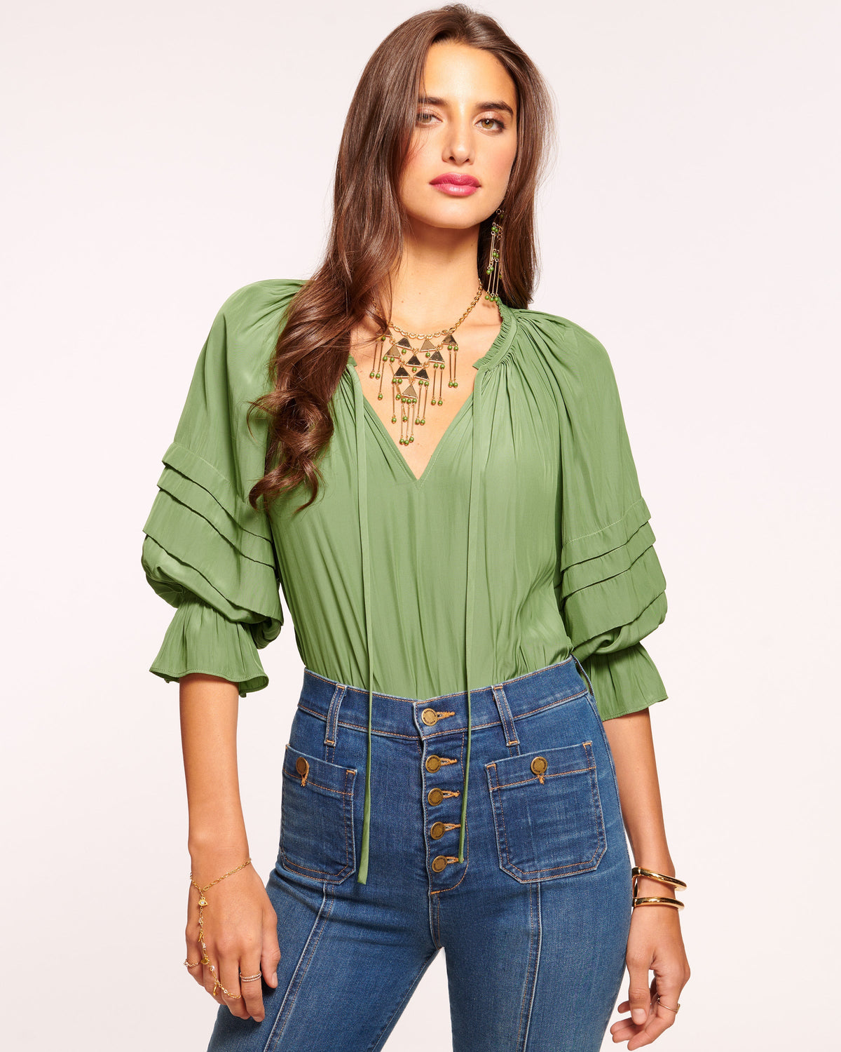 ‌Countless Ways to Style Bohemian Tiered Sleeve Top