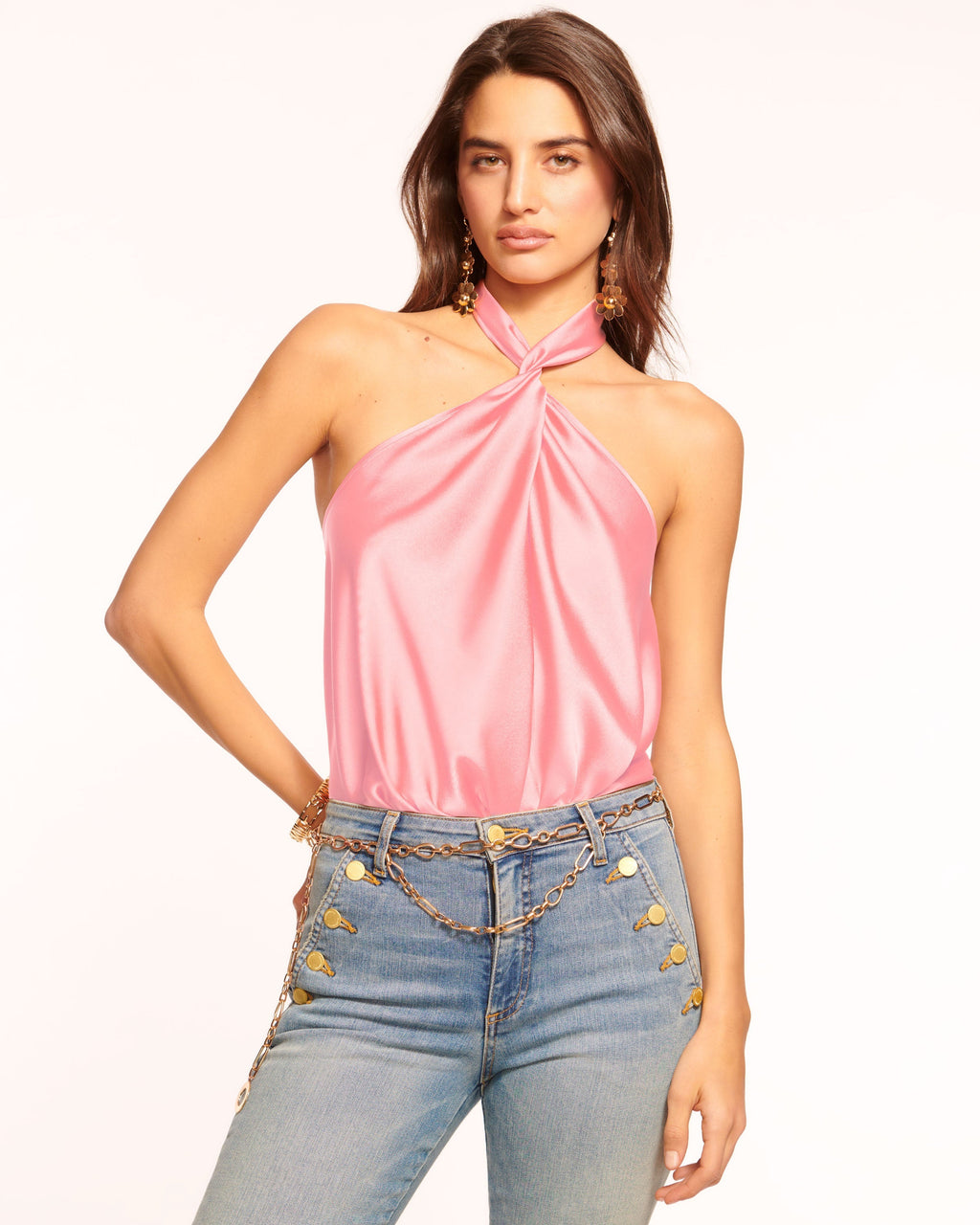 Seasonal Silky Halter Top