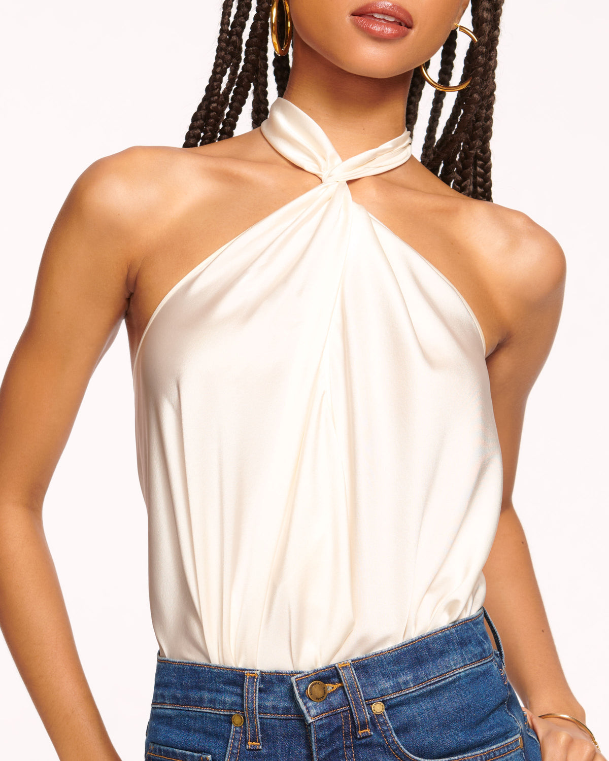 Seasonal Silky Halter Top