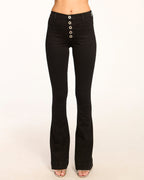 Vintage-Inspired Elongating Wide-Leg Jeans