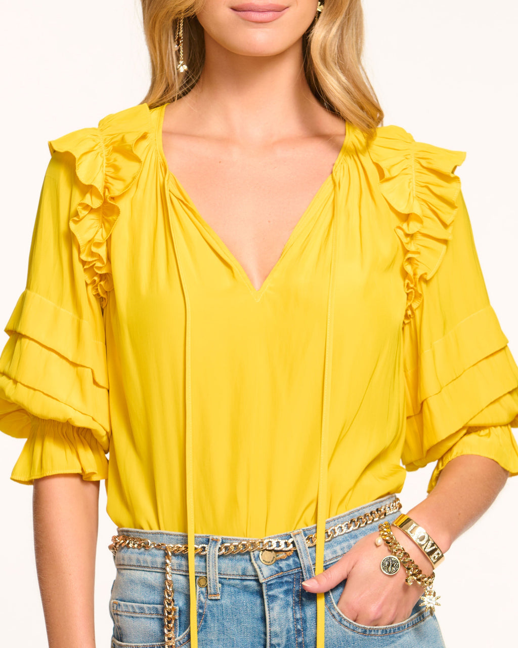 Feminine Drama Ruffle Blouse