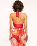 Seasonal Silky Halter Top