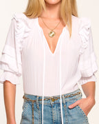 Feminine Drama Ruffle Blouse