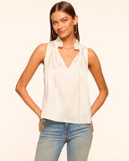 Non-Banded Sleeveless Tie-Detail Top