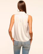 Non-Banded Sleeveless Tie-Detail Top