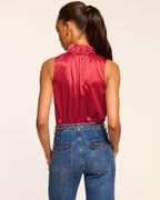 Non-Banded Sleeveless Tie-Detail Top
