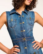 Daring Denim Short Skirt