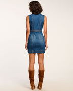 Daring Denim Short Skirt