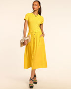 Fitted Ribbed Short Sleeve Dress