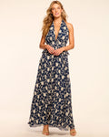 Floral Embroidered Chiffon Dress