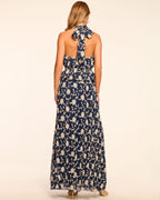 Floral Embroidered Chiffon Dress