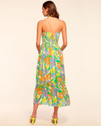 Elastic Back Smocked Sleeveless Dress