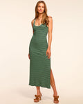 Sleek Side Slit Ribbed Knit Dress