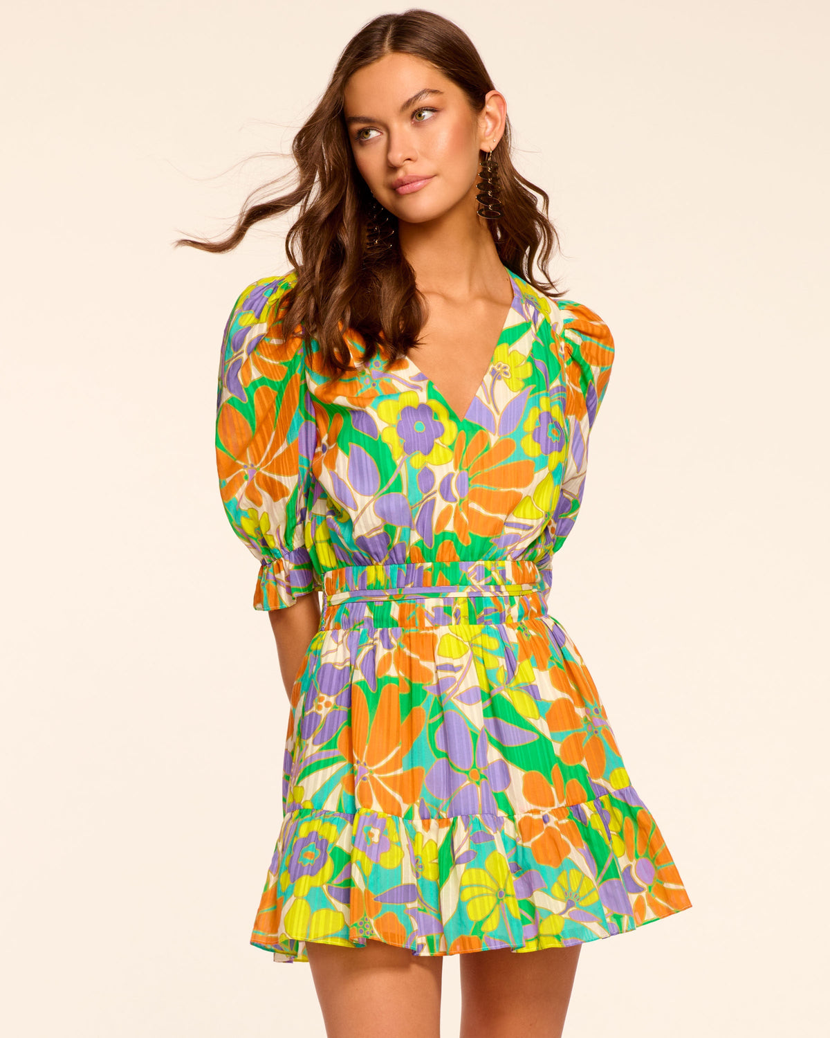 ‌Charming Contrast Hem Dress