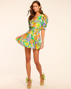 ‌Charming Contrast Hem Dress