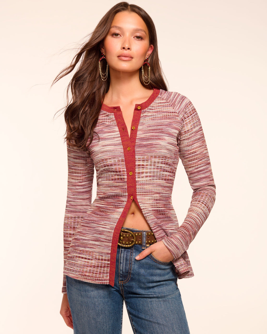 Gold-Tone Trim Transition Shirt