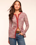 Gold-Tone Trim Transition Shirt