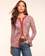 Gold-Tone Trim Transition Shirt