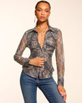 Fall Fabulousness Tartan Mesh Top